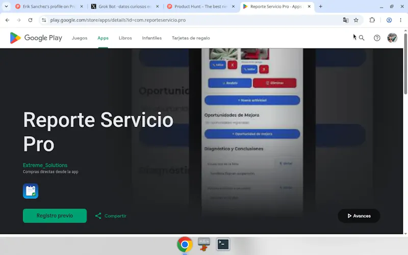 Reporte de Servicio Pro screenshot 1