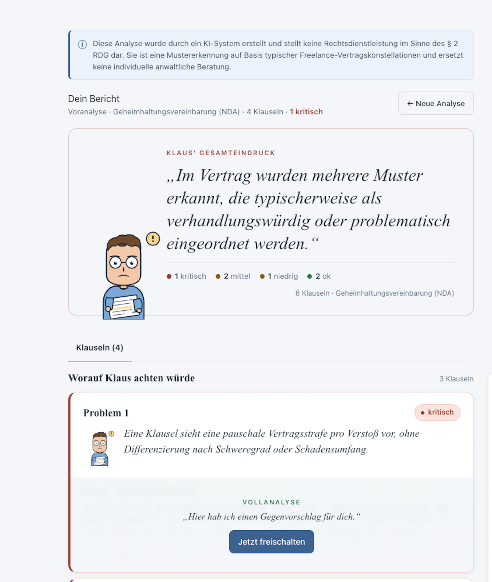 Klauselklaus screenshot 3