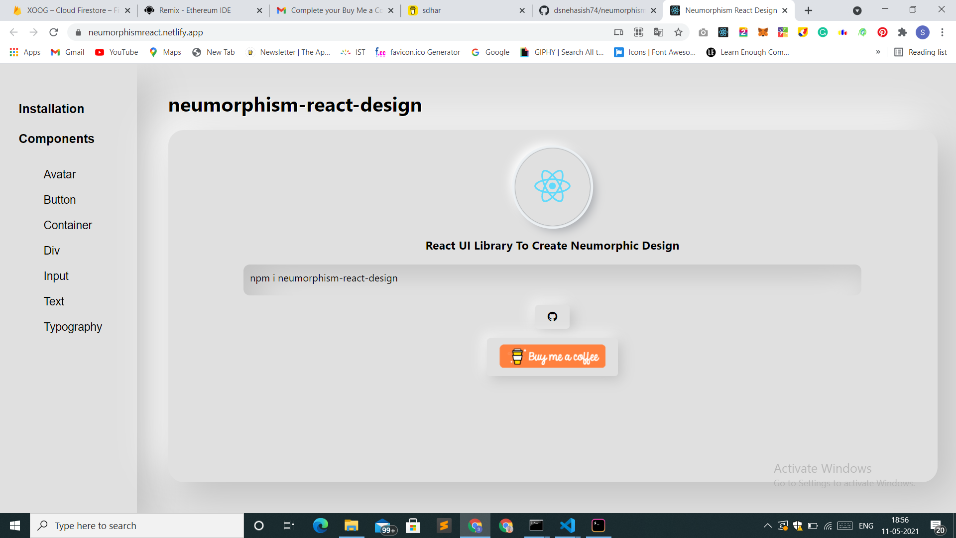 neumorphism-react-design