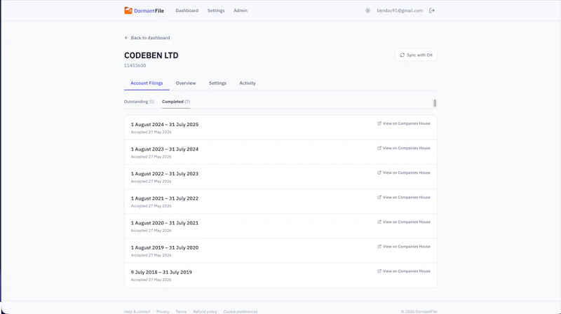 DormantFile screenshot 3