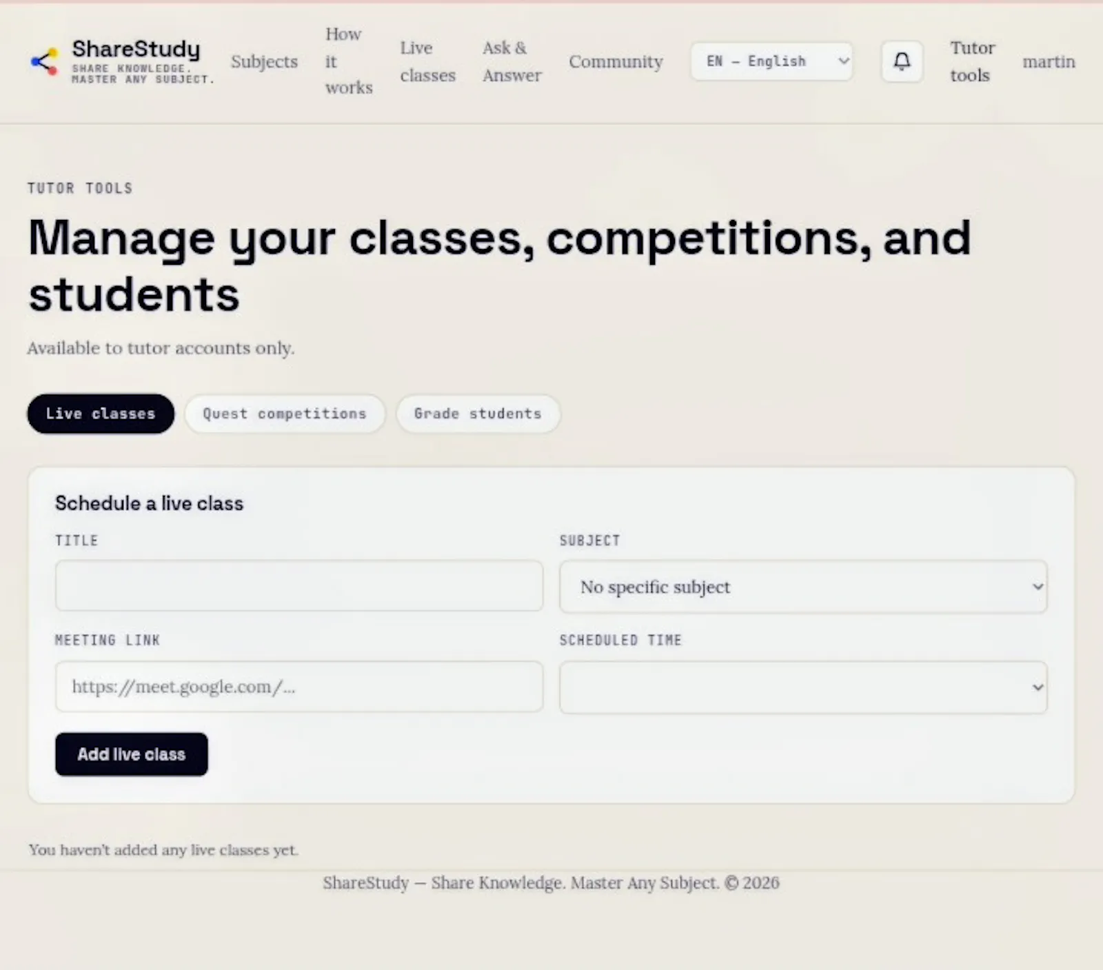 ShareStudy  screenshot 1