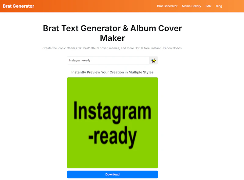 Brat Text Generator screenshot 2