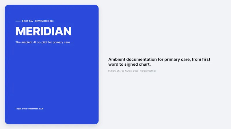 Meridian Pitch Deck screenshot 4