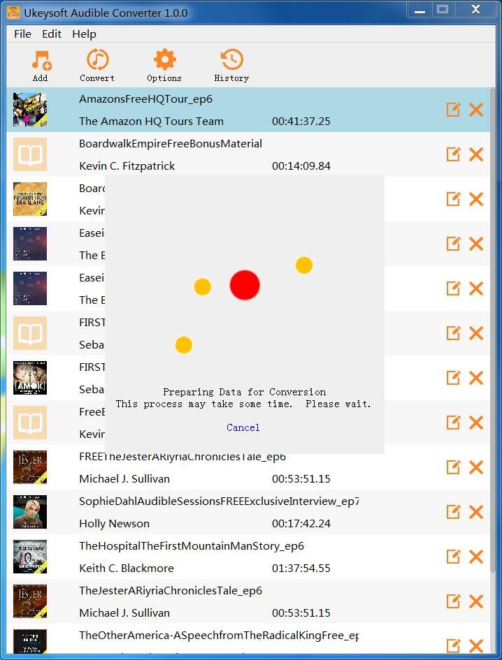 Ukeysoft Audible Converter - 最佳可聽見的轉換器將可聽見的有聲讀物轉換為mp3 media 4