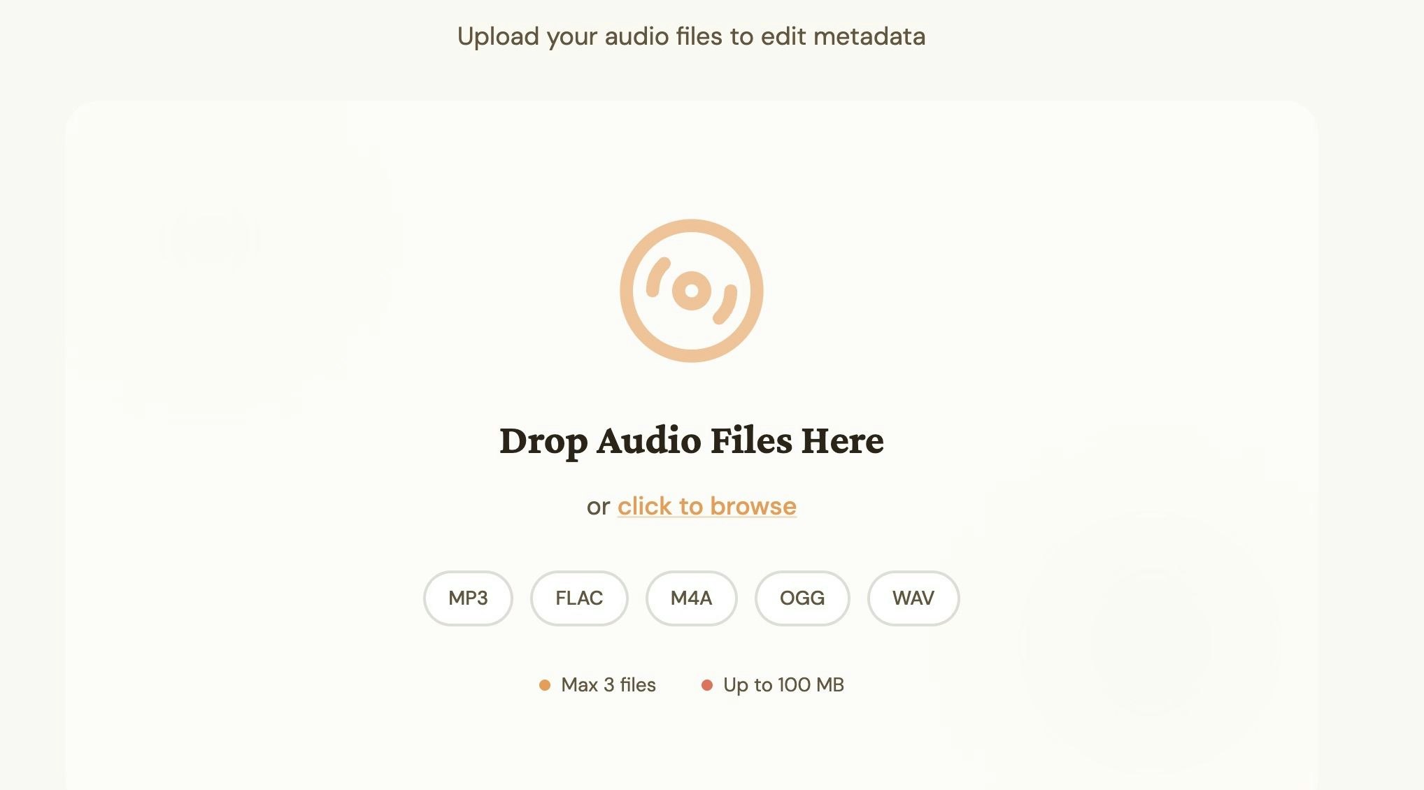 MP3 Tag Editor Online gallery image