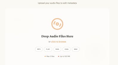 MP3 Tag Editor Online gallery image