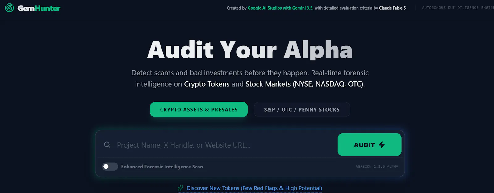 GemHunter- Audit Your Alpha screenshot 2