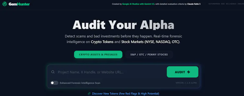 GemHunter- Audit Your Alpha screenshot 2
