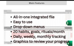 The MS Excel Habit Tracker media 1