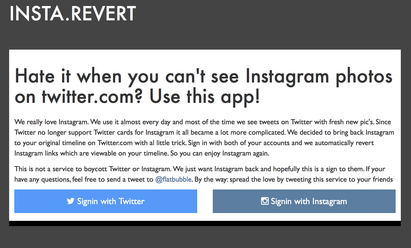 Insta.revert gallery image