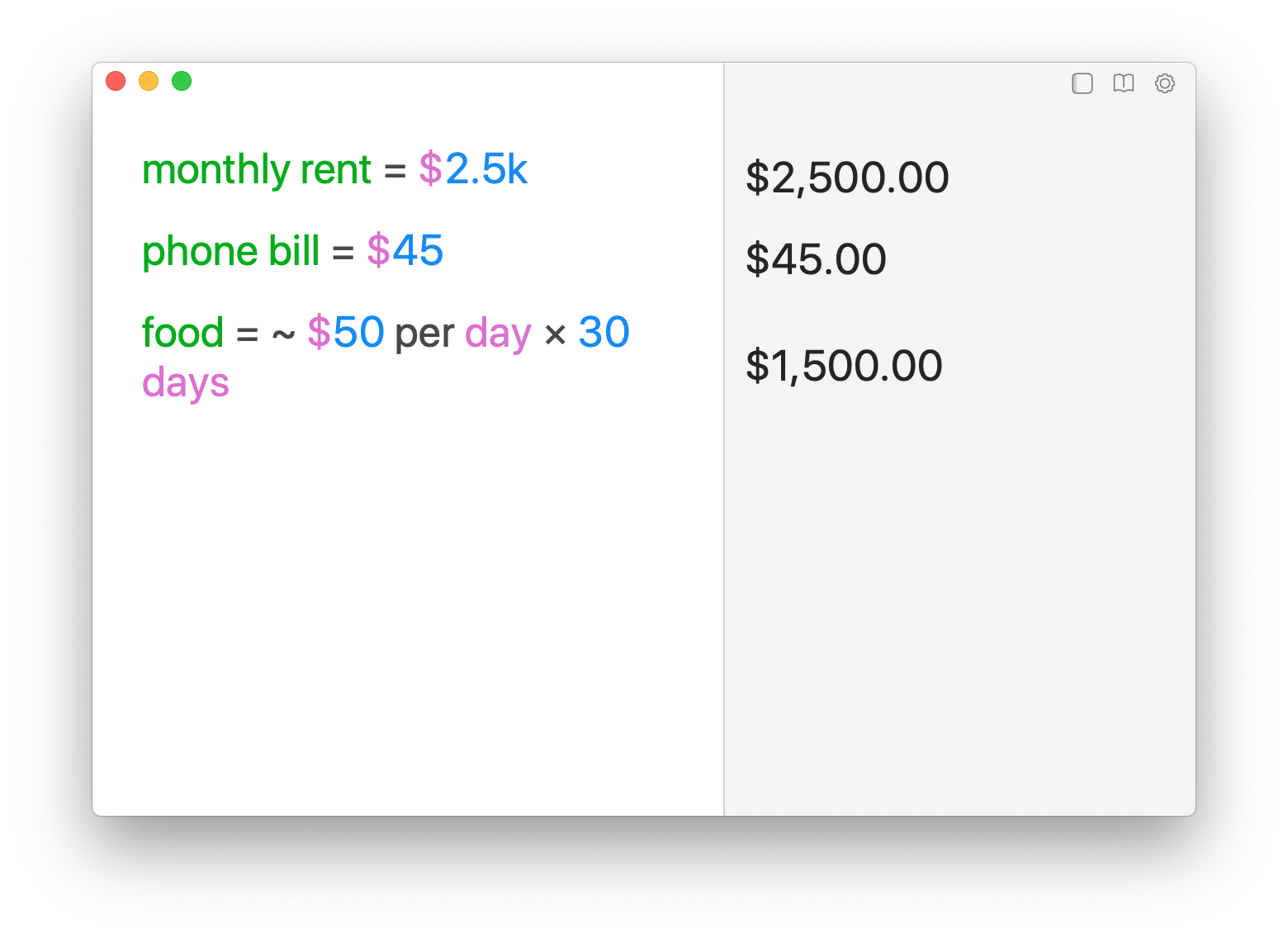 Soulver 3 for Mac gallery image