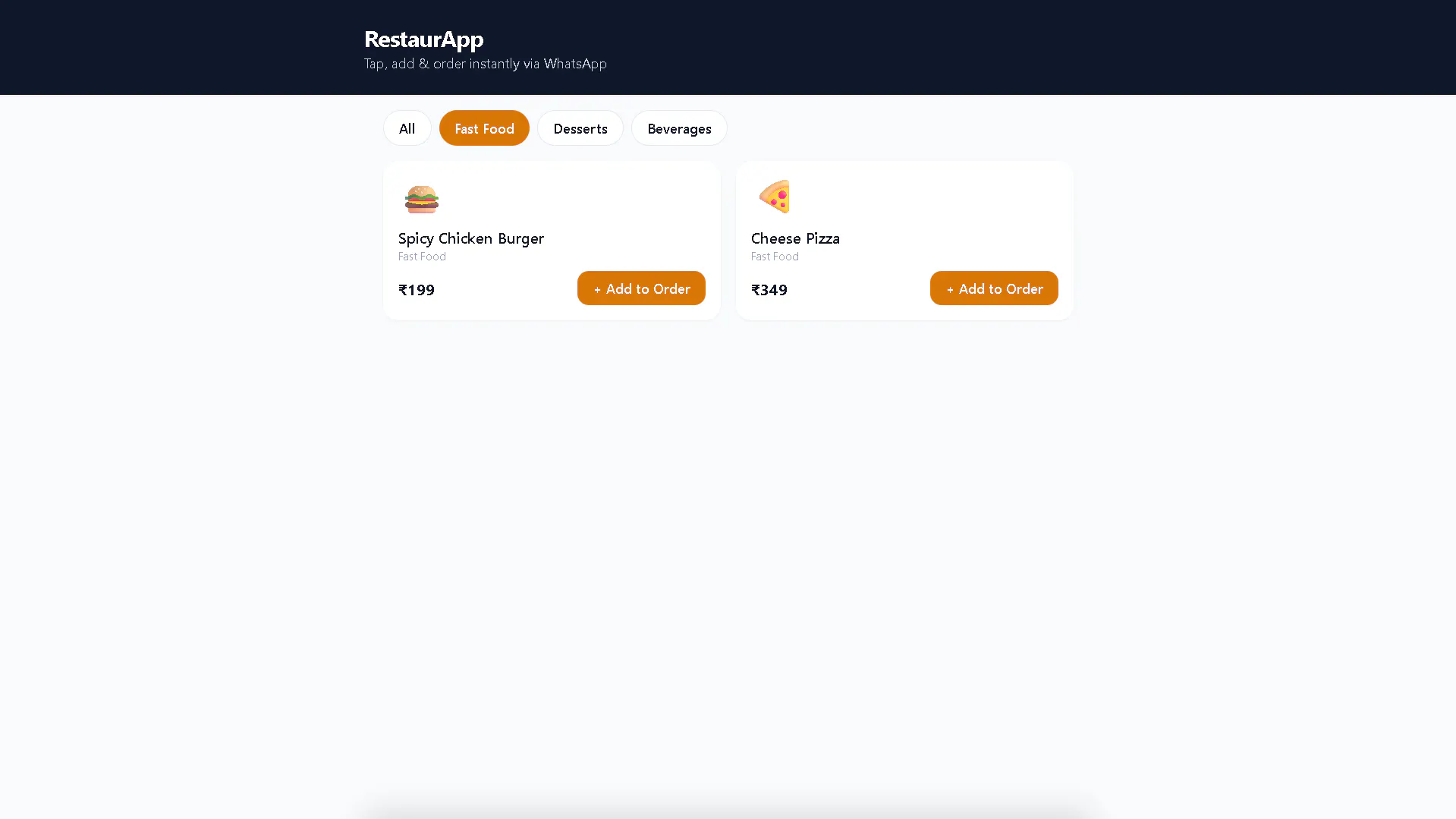 WhatsApp Menu - Restaurant Menu Template gallery image