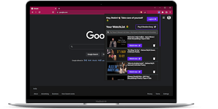 batList - watchList for YouTube gallery image
