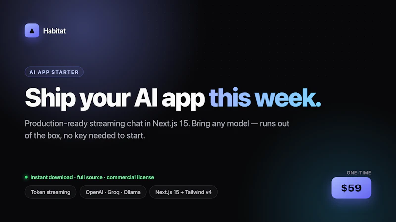 Habitat screenshot 1