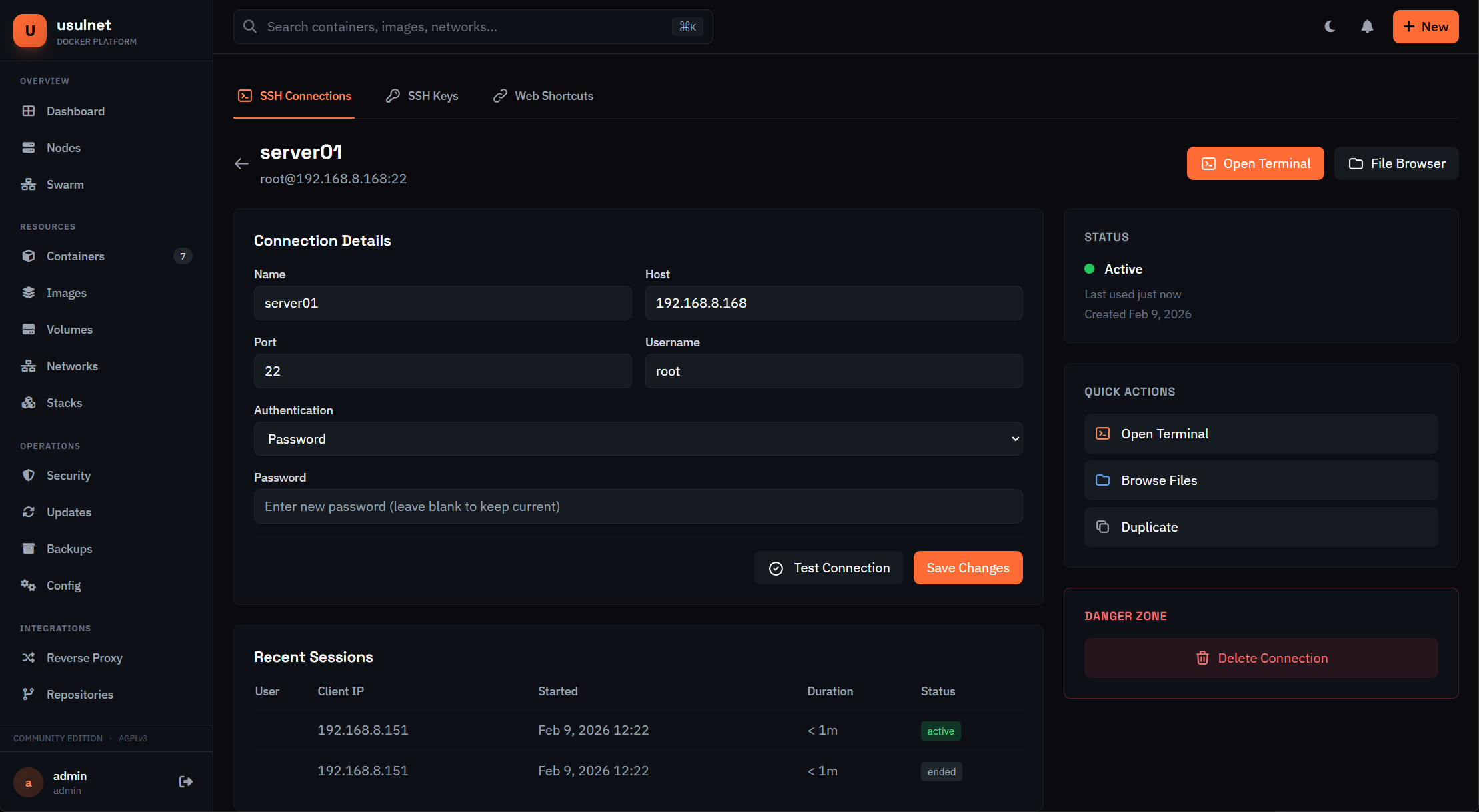 usulnet — DevOps & SysAdmins UI gallery image