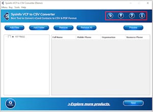 Sysinfo VCF to CSV Converter gallery image
