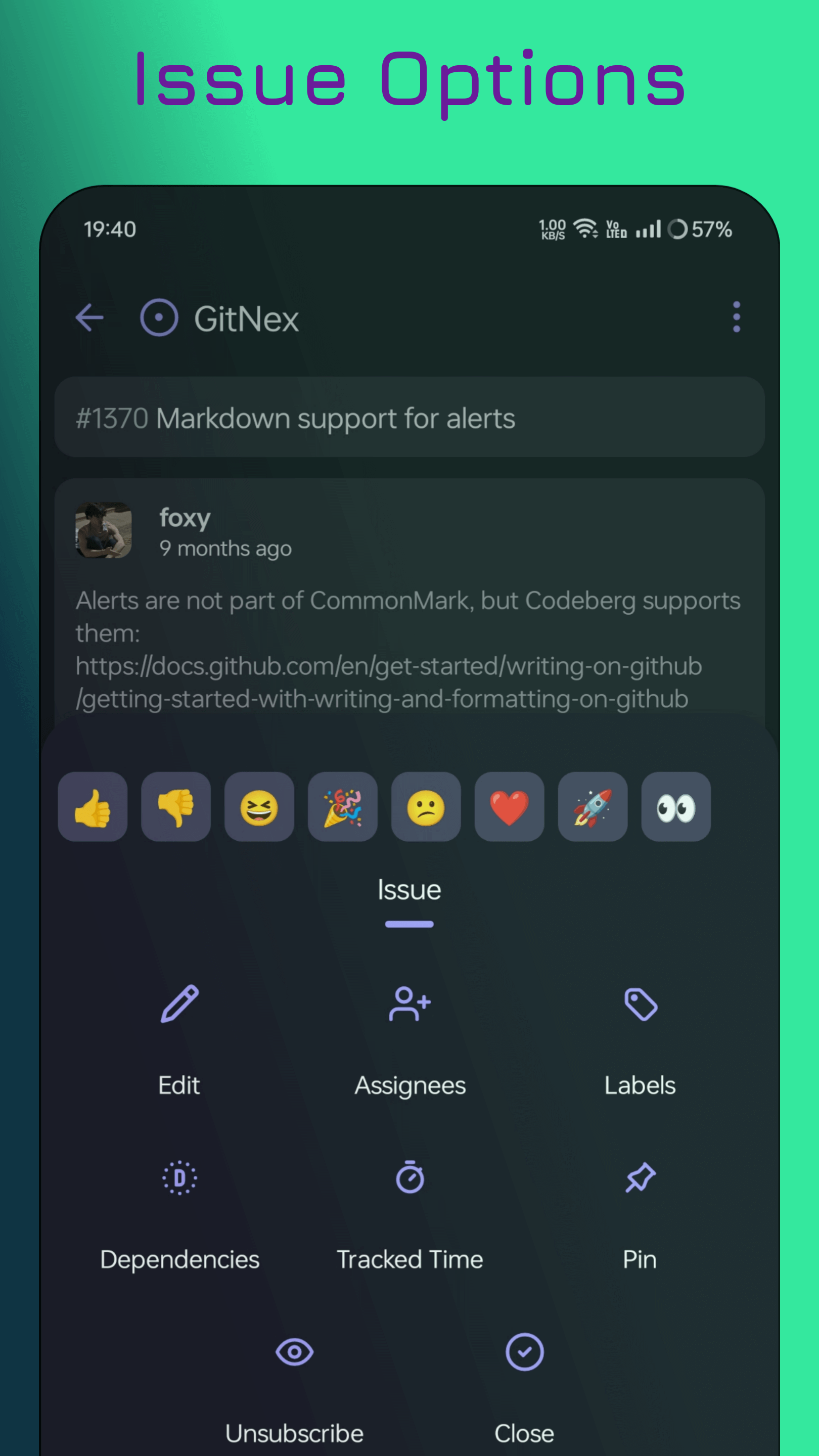 Média Gitnex - Application Android pour Forgejo et Gitea 8