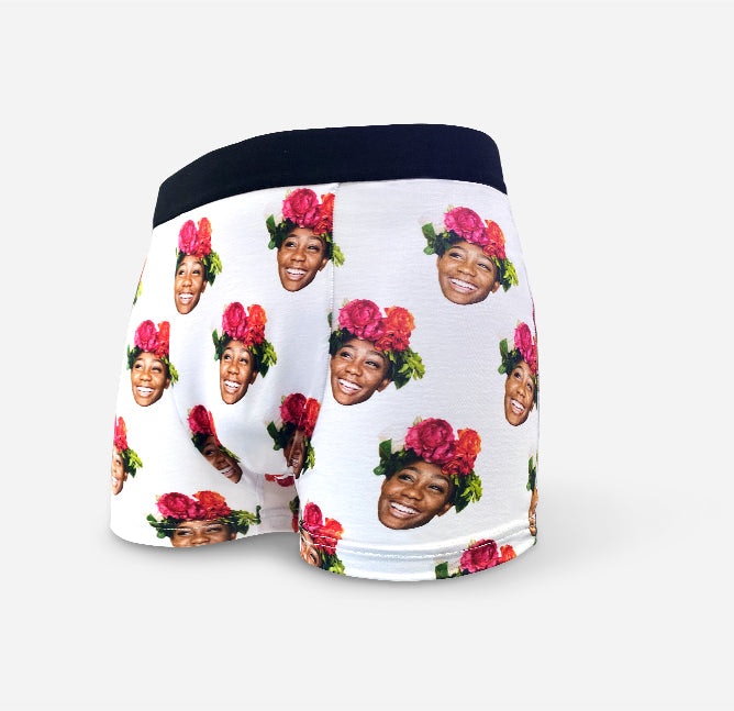Custom face boxer shorts