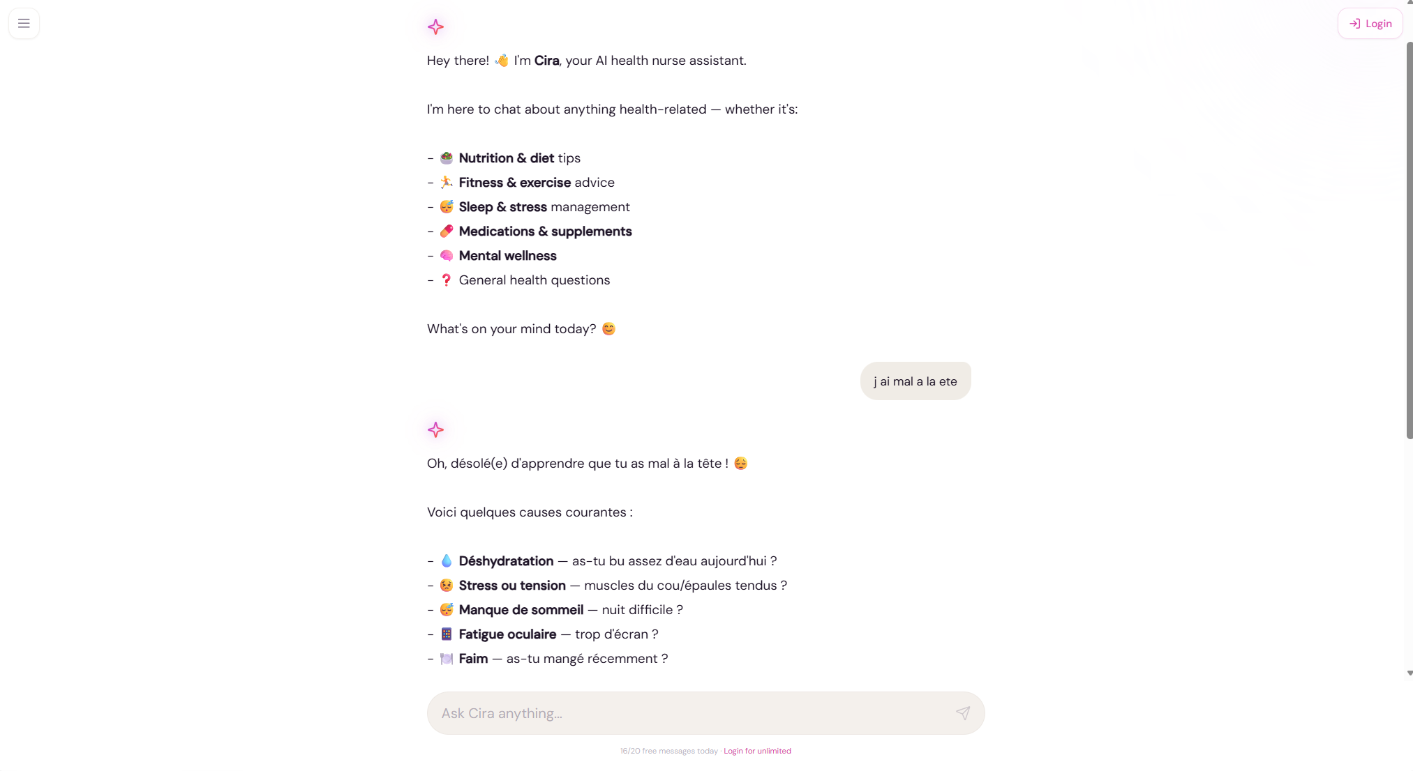 Cira: The AI Nurse in Your Pocket gallery image