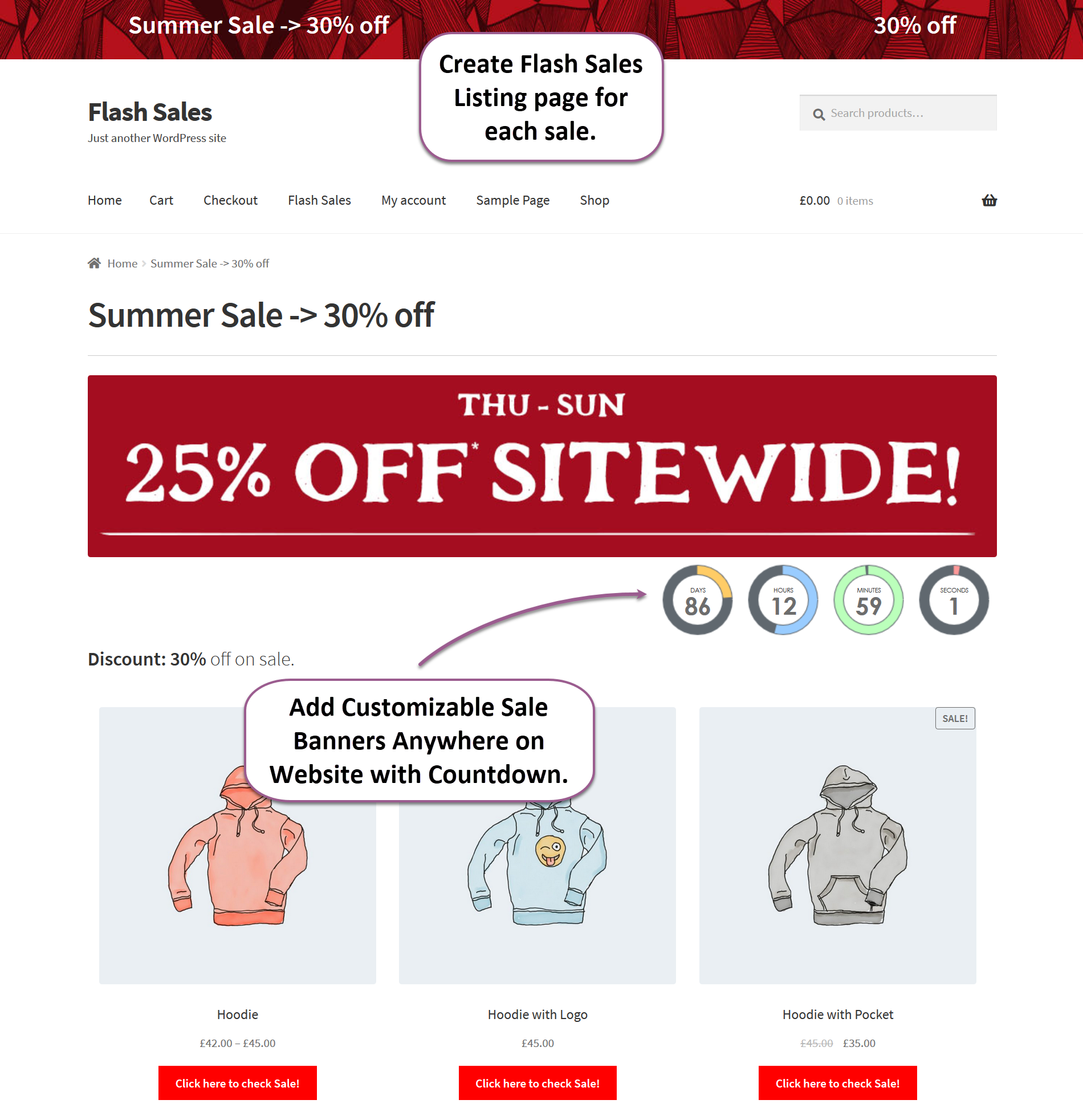 WooCommerce Flash Sale Plugin gallery image
