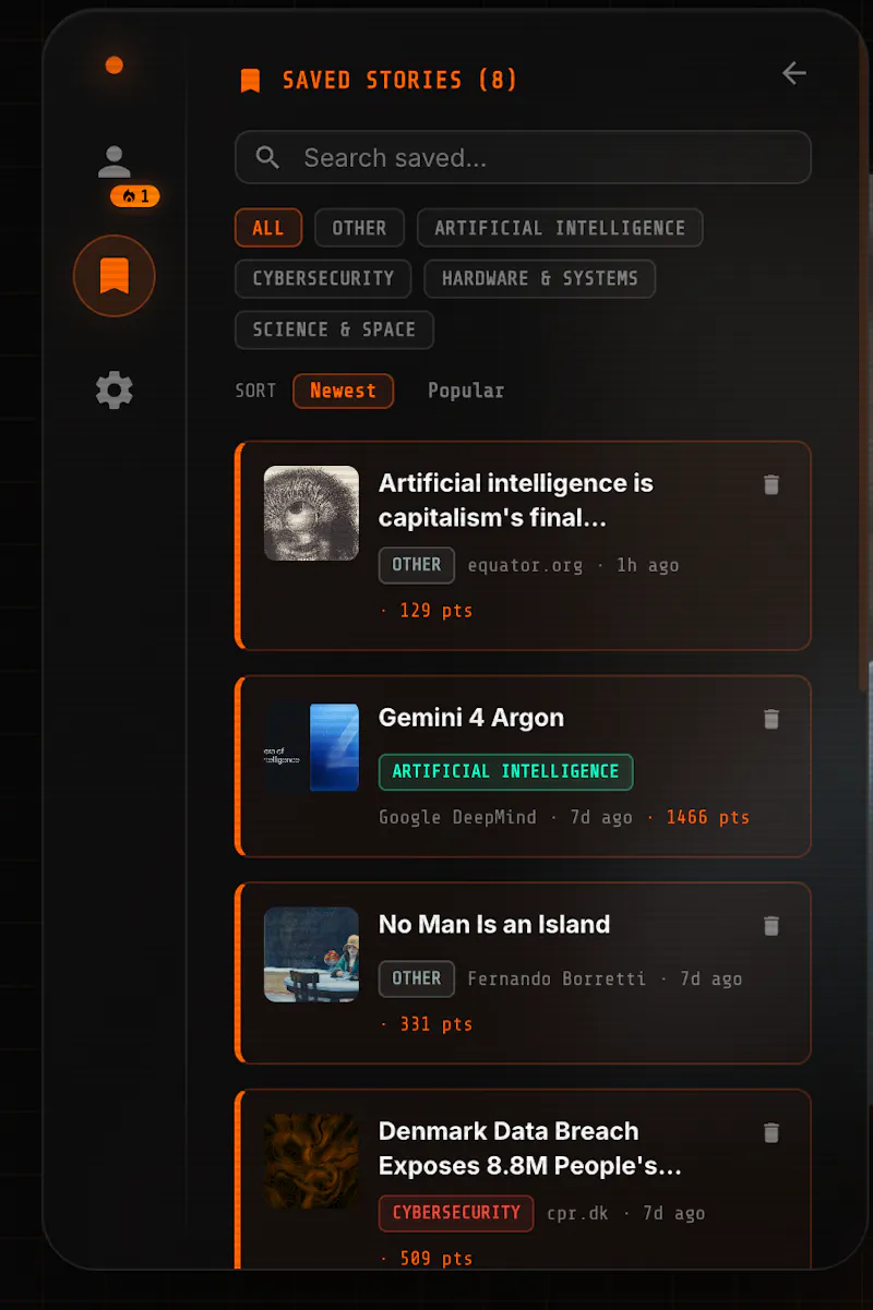 HackerSwipe screenshot 4