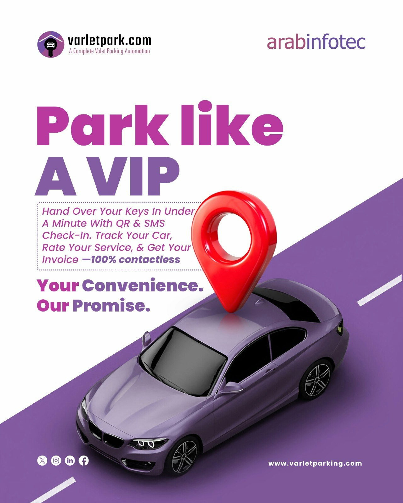 Varlet Park Uygulaması - Tam bir vale park otomasyonu medya 1