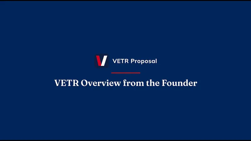 VETR Proposal screenshot 1 (video preview)
