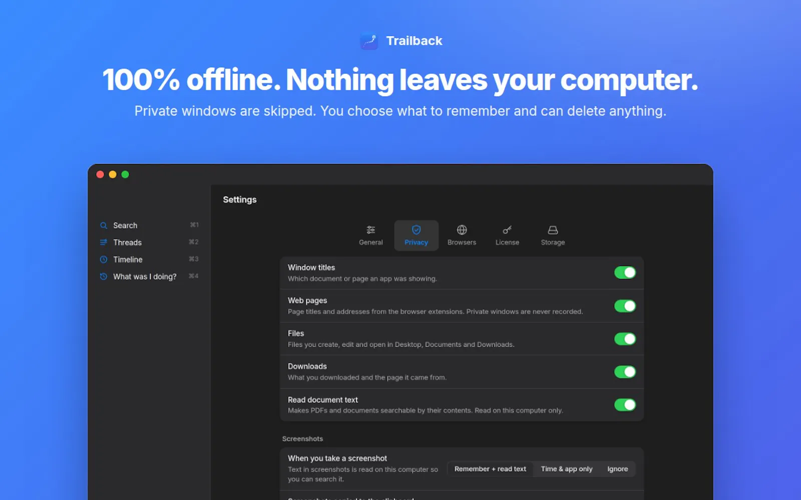Trailback for Mac & Windows screenshot 5