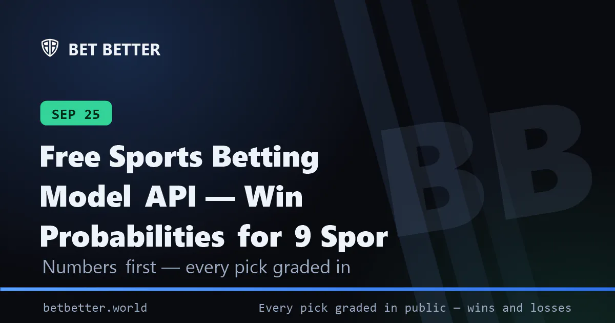 Bet Better Open Model API gallery image