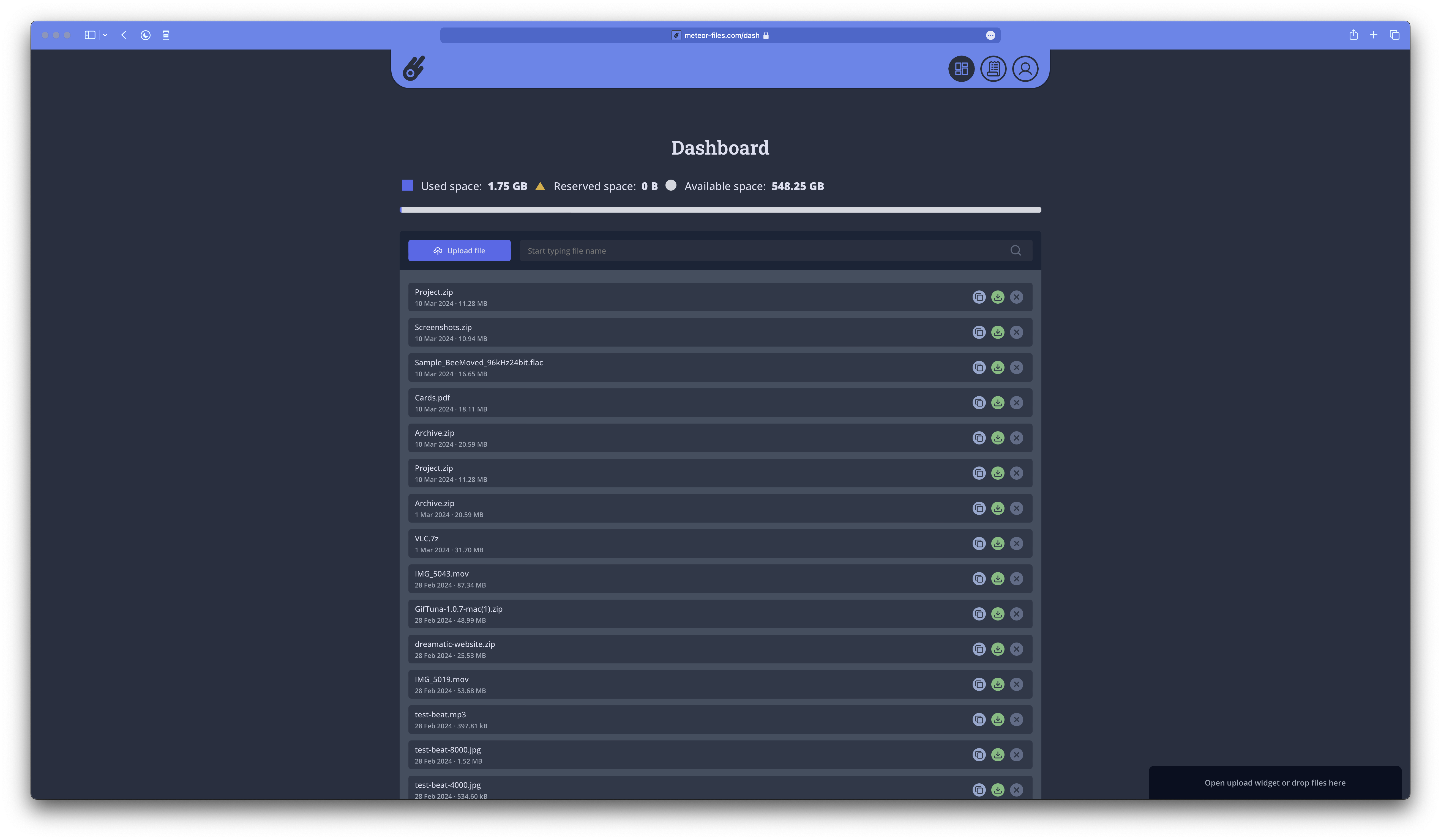 Meteor -Dateien media 3