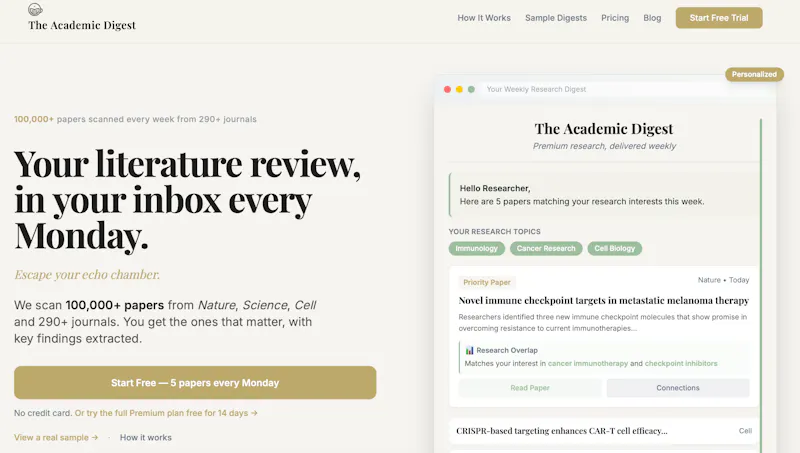 The Academic Digest screenshot 1
