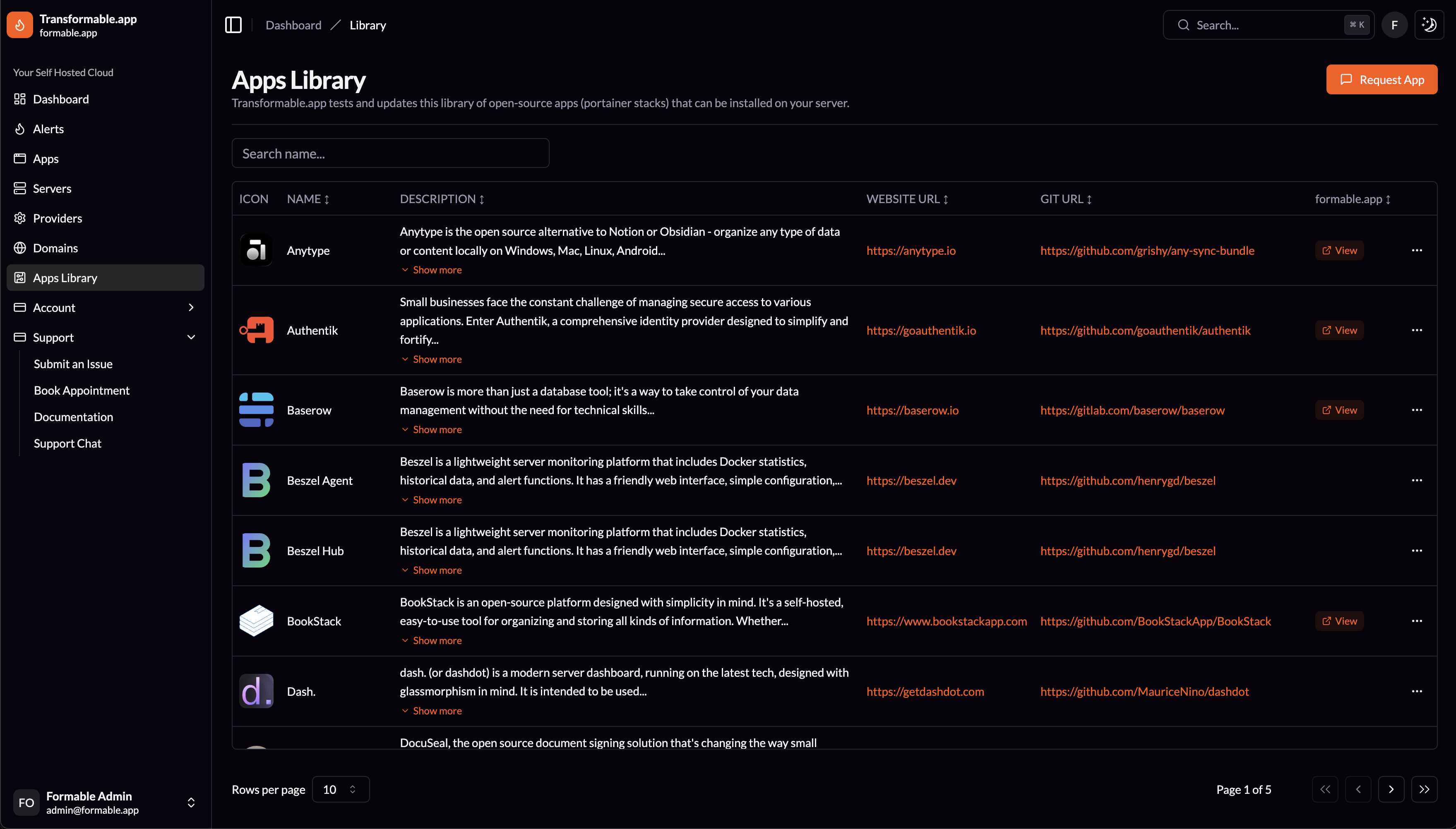 transformable.app - Main product screenshot demonstrating key features and user interface
