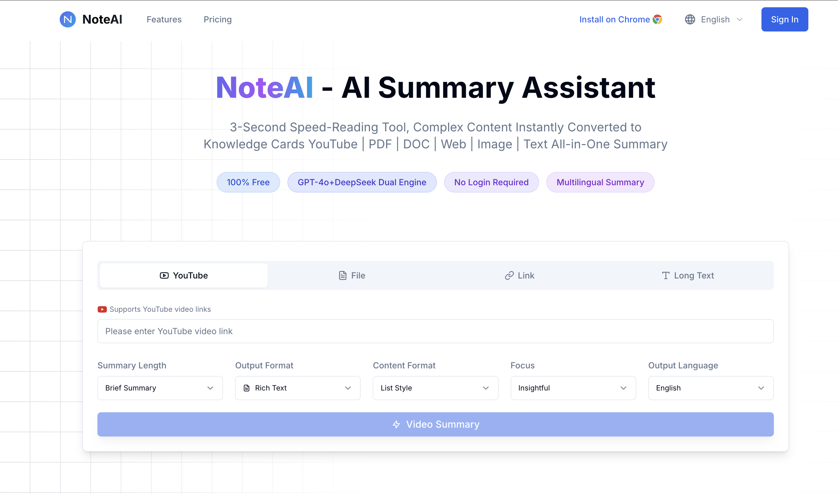 NoteAI - AI Summary Assistant gallery image