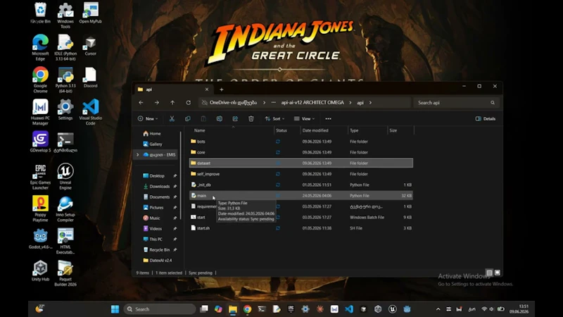 API AI V12 "ARCHITECT OMEGA" screenshot 1 (video preview)