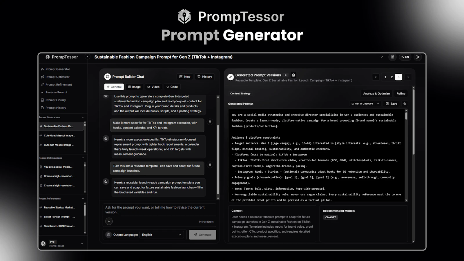 PrompTessor screenshot 3