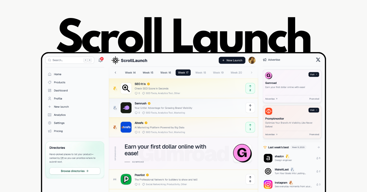 Scroll Launch gallery image