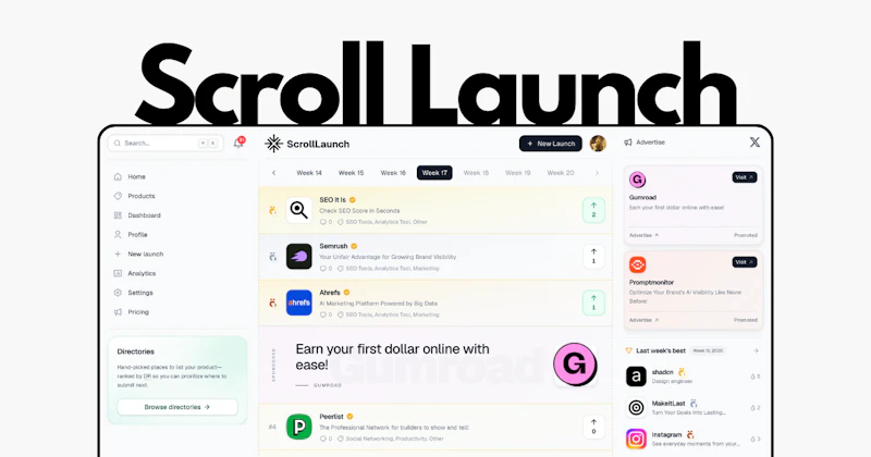 Scroll Launch screenshot 1
