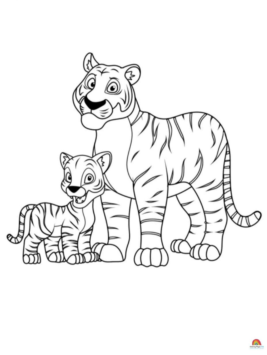 Páginas para colorir de animais para crianças