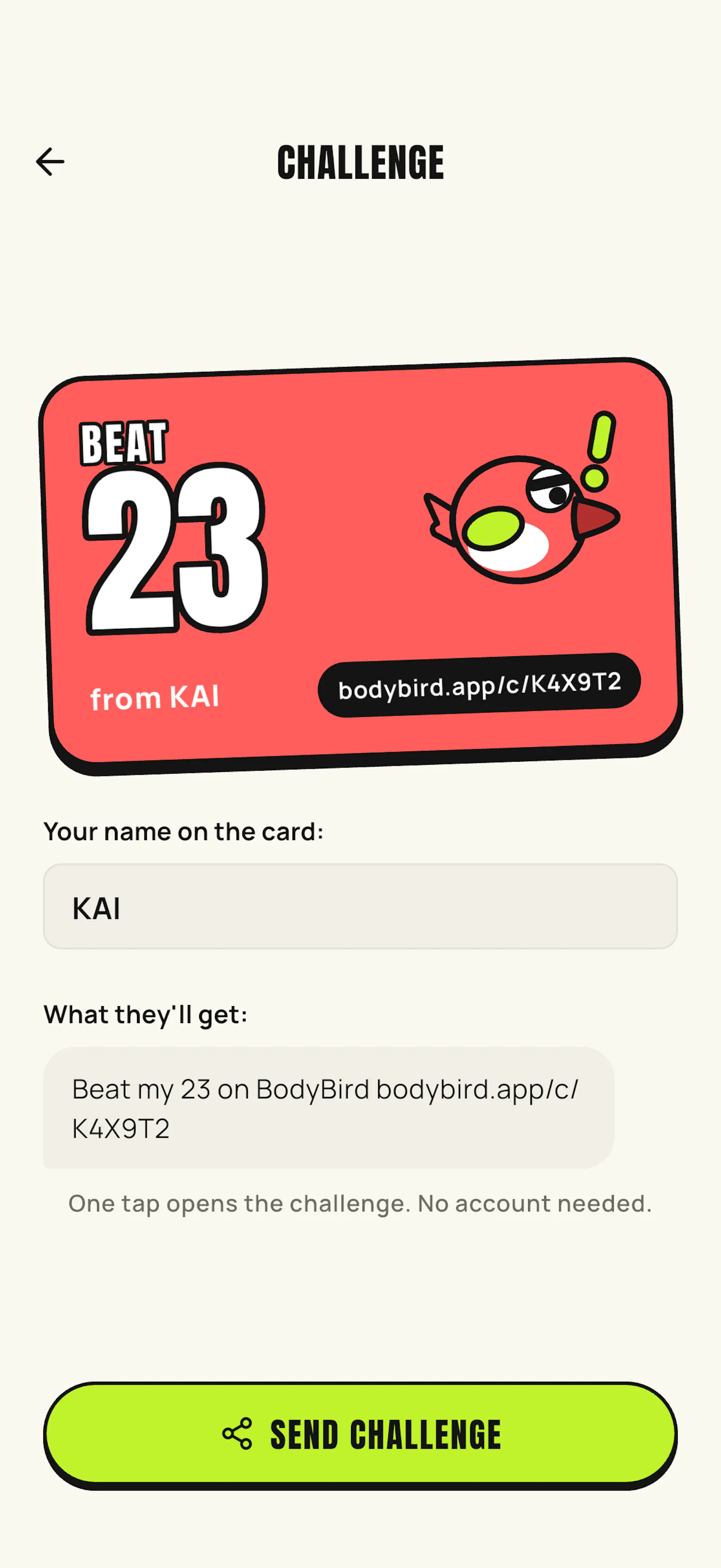 BodyBird screenshot 2