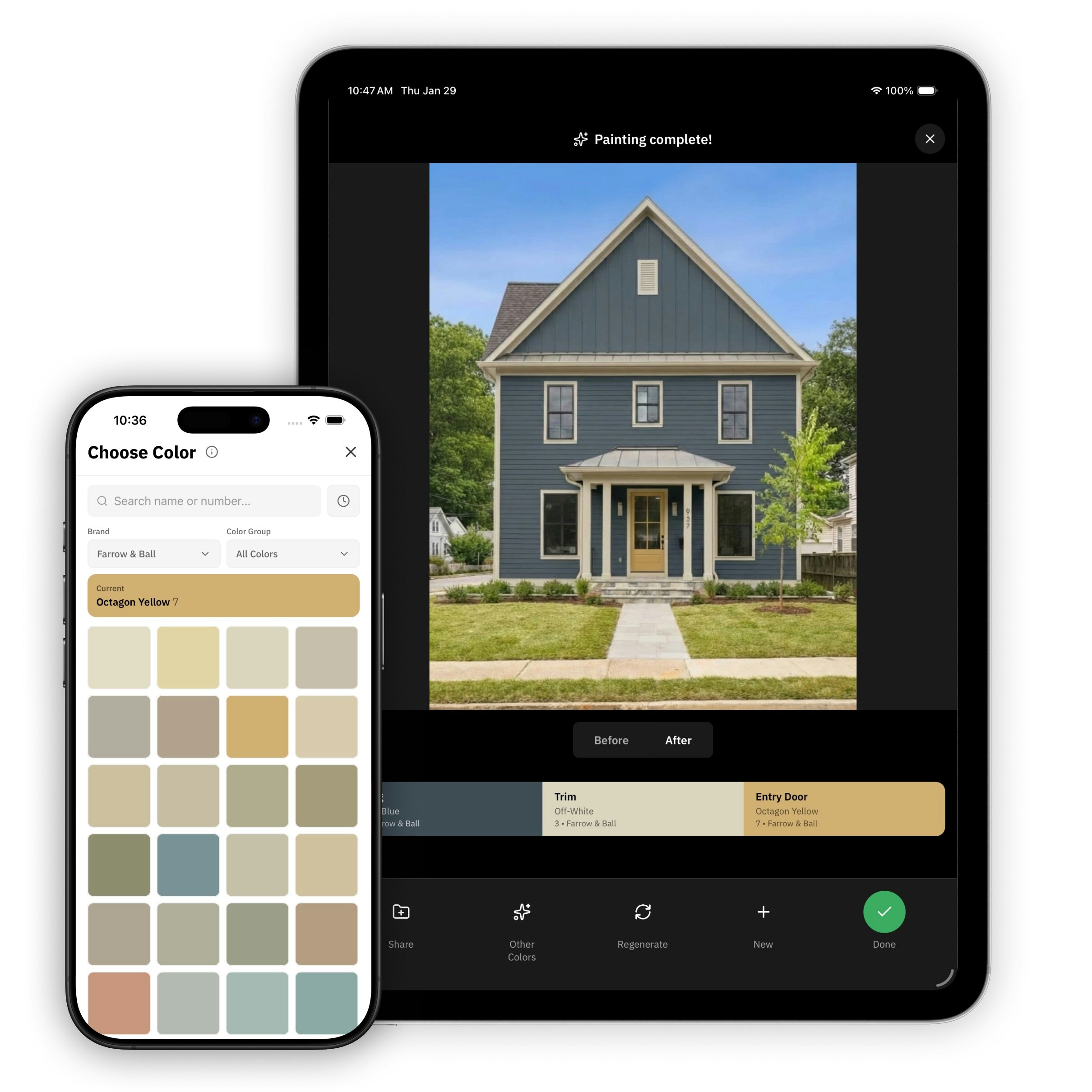 Repaint AI House Paint Visualizer - Screenshot 2 showing product features and functionality