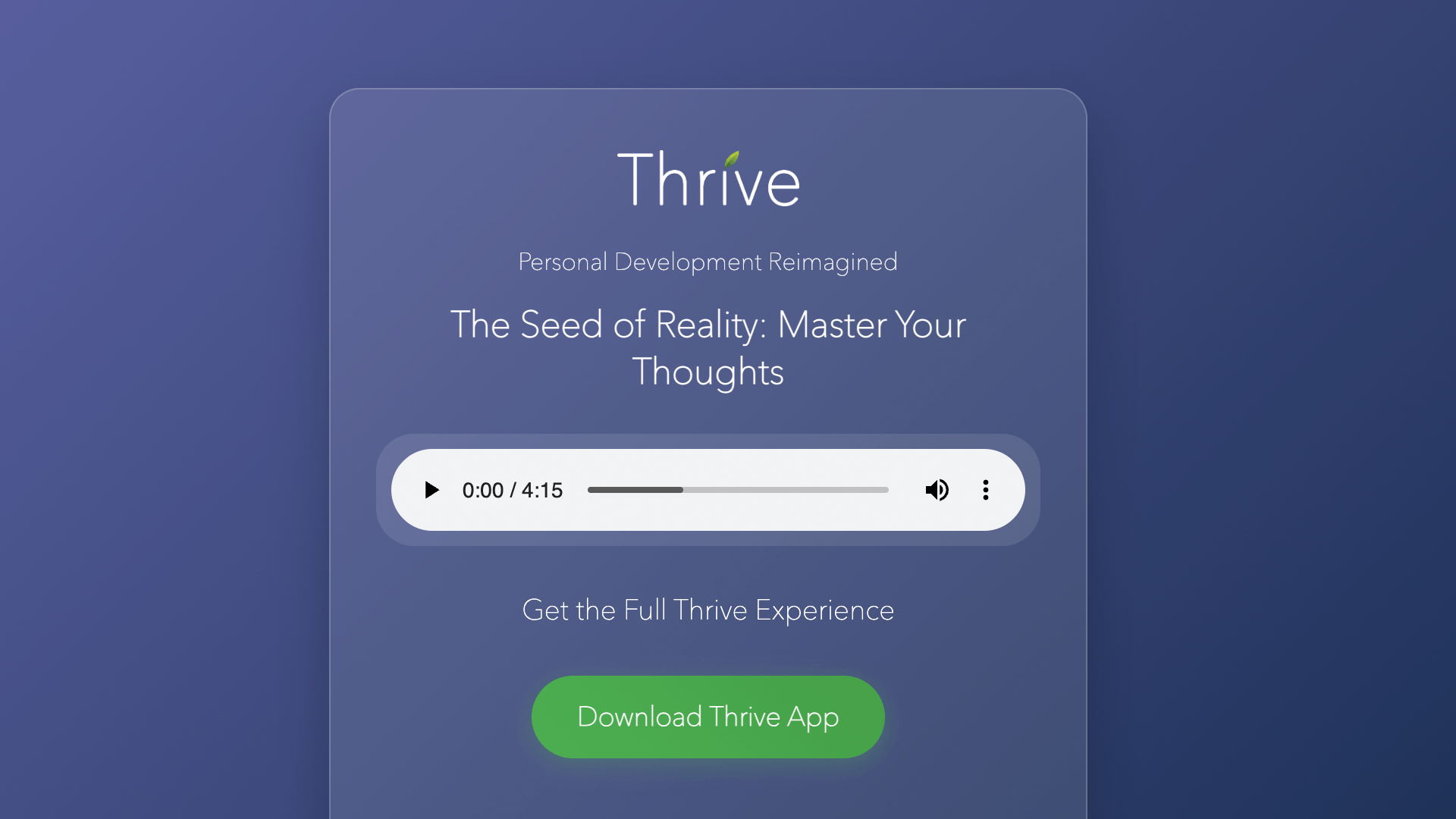Thrive: Daily Balance in Six Minutes gallery image