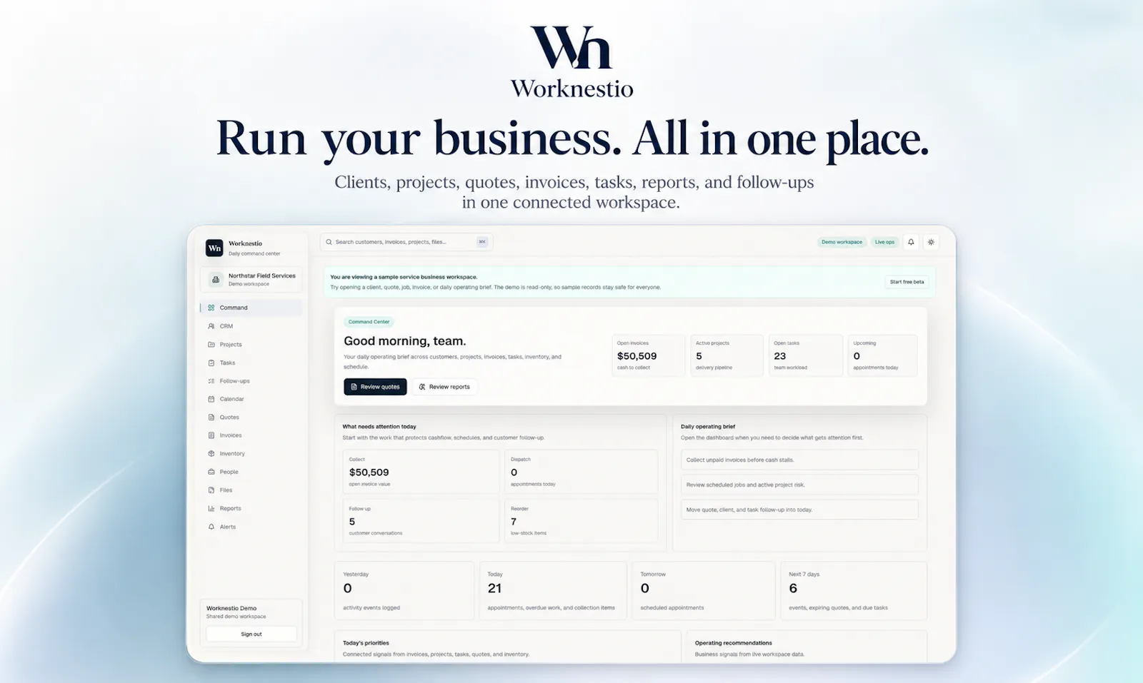 Worknestio screenshot 1