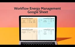 Workflow Energy Management Sheet media 1
