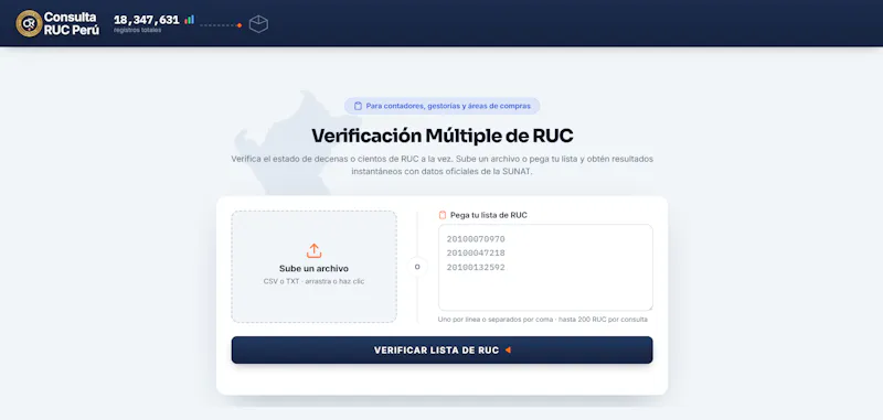 Consulta RUC Perú screenshot 4