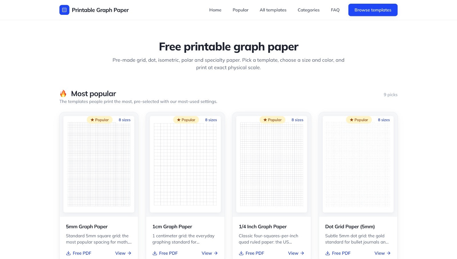 Printable Graph Paper gallery image