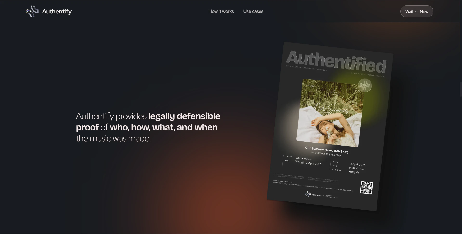 Authentify 대표 미리보기