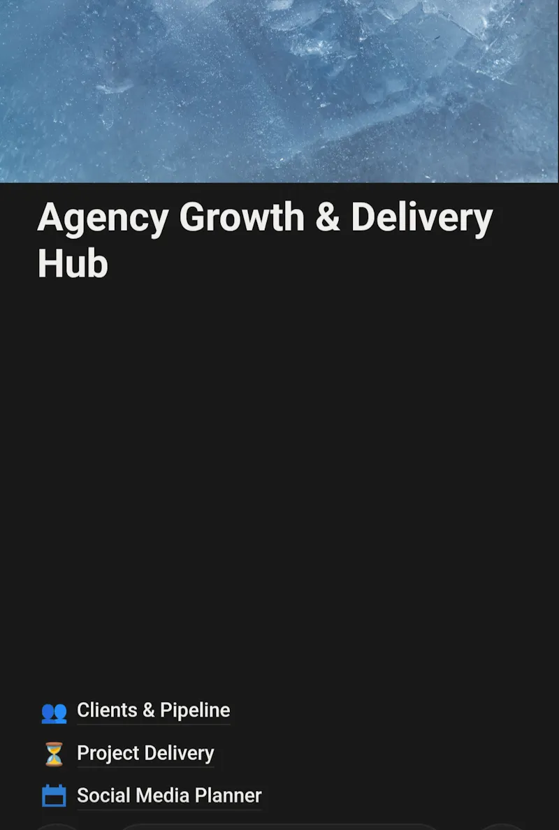 Agency Growth and Delivery Hub  screenshot 1