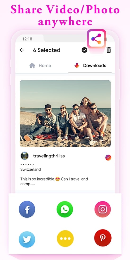 Video downloader for Insta gallery image