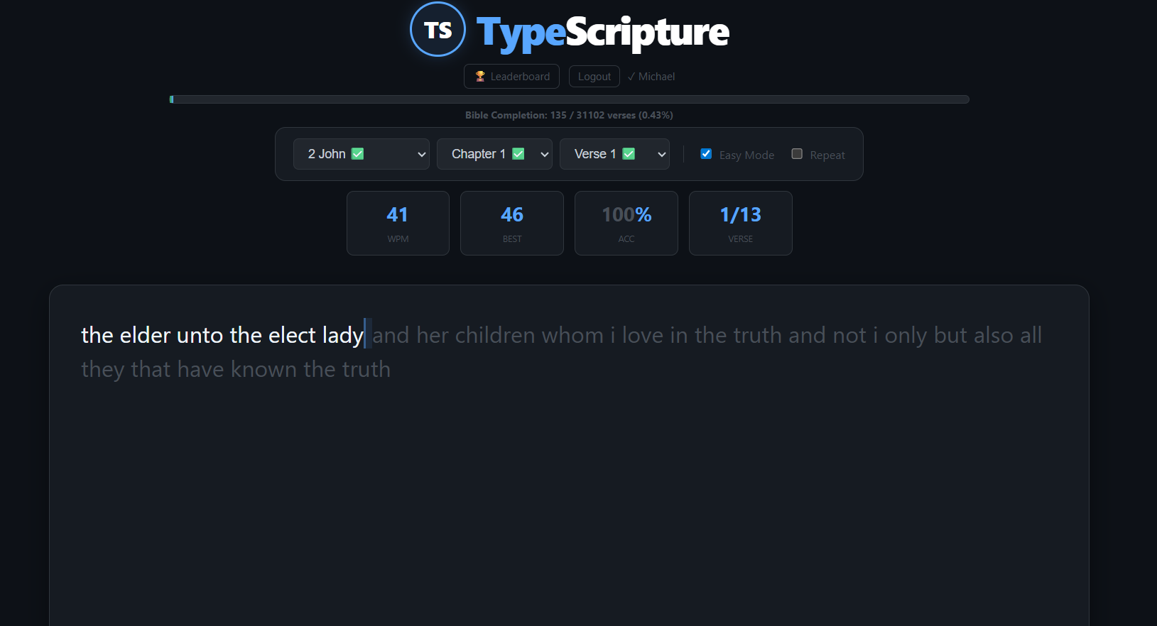 TypeScripture - Main product screenshot demonstrating key features and user interface
