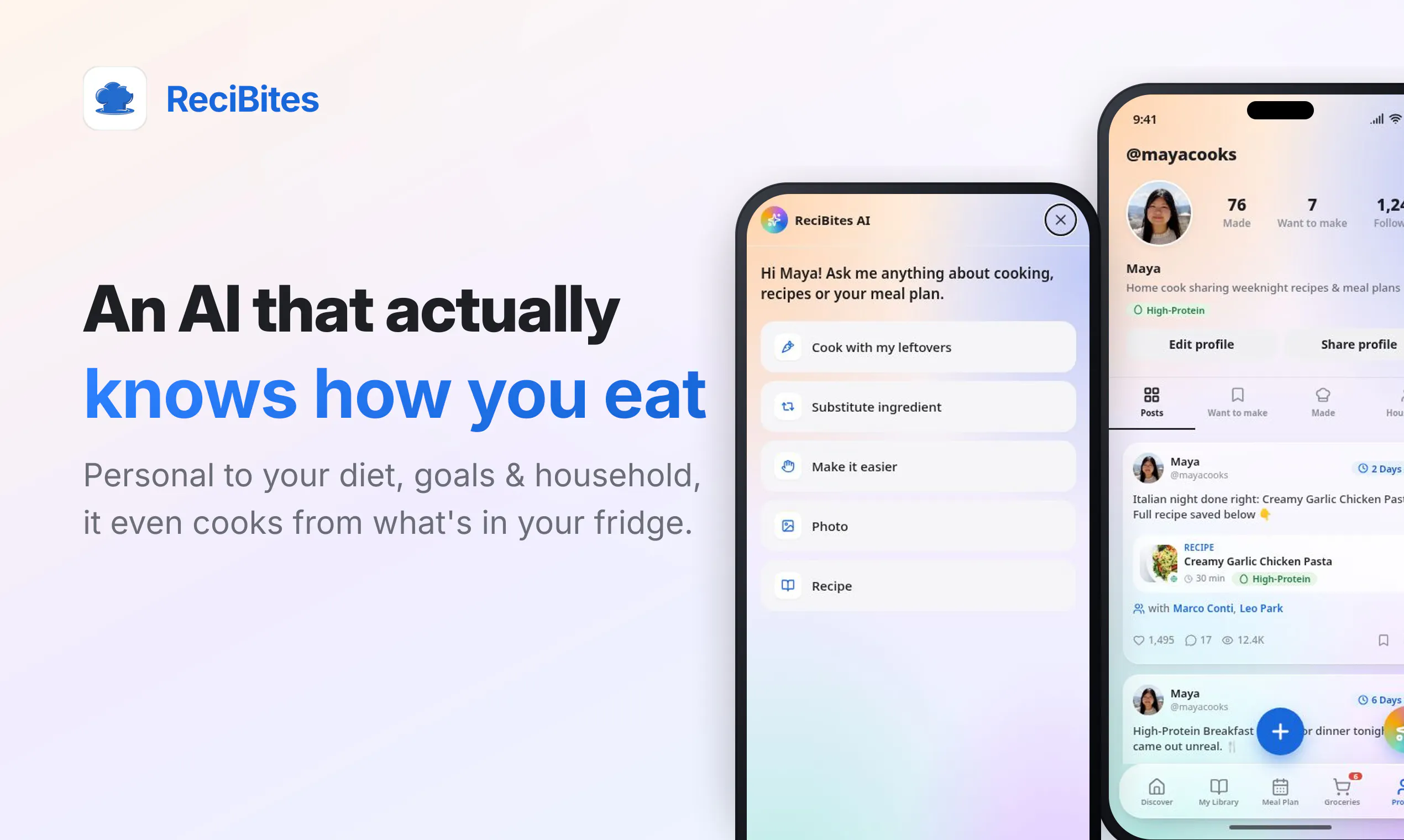 ReciBites: Meals, Plans, & Groceries gallery image